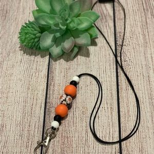 Teacher, Student, etc. lanyard with silicone beads